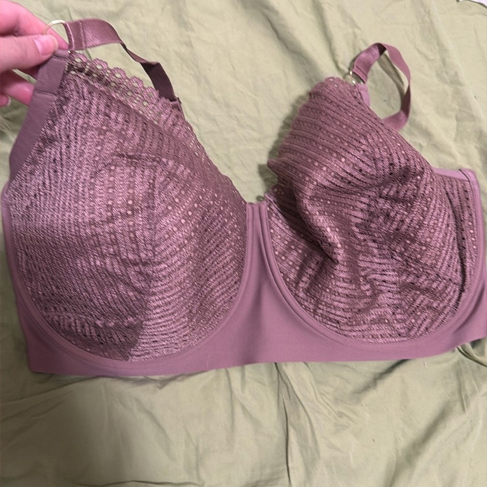 Third love Mauve 40H Eyelet Lace Balconette Bra